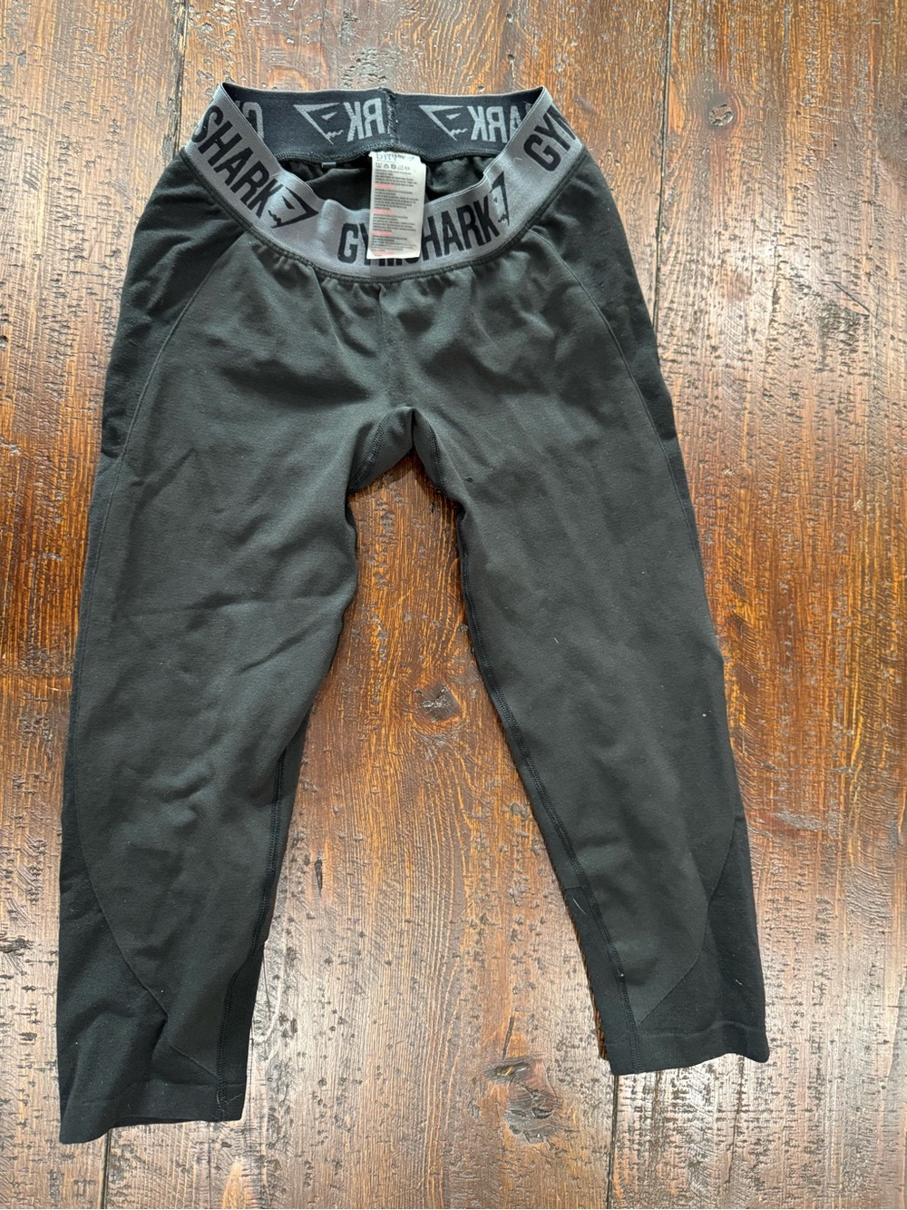 Gymshark Black Logo-Waist Leggings